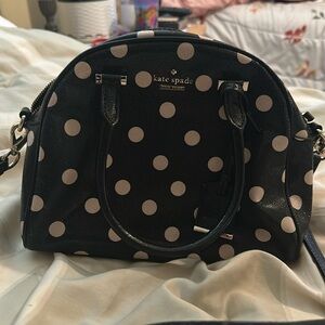 Kate Spade black and white polka dot bag